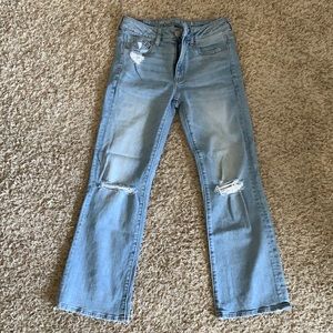 Hi-Rise Kick Crop Jeans